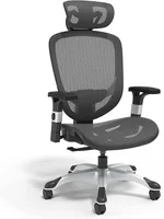 Staples Hyken Ergonomic Swivel Task Chair, Adjustable Office Chair with Breathable Mesh and Lumbar Support, Perfect for Home and Office, Black