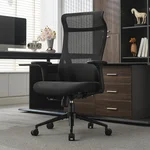 Okeysen Ergonomic Office Chair, High Back Mesh Home Office Desk Chair with S-Shaped Back Support, Reclining Office Chair for Gaming, Swivel Computer Chair with Adjustable Armrest.