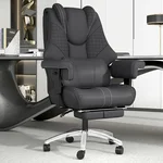 600lbs Big and Tall Office Chair,Leather Executive Office Chair with Foot Rest for Heavy People,Wide Ergonomic Comfy High-Back Reclining Computer Chair, Swivel Rolling Wheels and Padded Lumbar Support