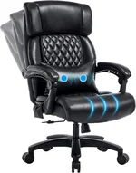 Big and Tall Office Chair, 500LBS Heavy Duty Massage Desk Chair, Ergonomic Executive Office Chair with High Back and Lumbar Support, Black