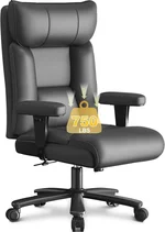 Office Chair,Ergonomic Big and Tall Office Chair 750LBS,High Back Leather Gaming Chair,Wide Executive Chair with Lumbar Support with Adjustable Padded Armrests